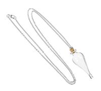 CLISPEED Small Glass Bottles Pendants Enchanted Potion Bottle Necklace Silver Glass Vial Easy to Carry Collecting Souvenirs Accessory