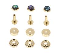 CLISPEED Small Gold Piston Trumpet Button Buckle with Upper and Lower Covers, Creative Press Snap for Trumpet Accessories and Music-making Supplies