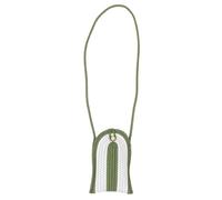 CLISPEED Small Green Woven Cotton Mini Crossbody Phone Bag for Women with Adjustable Shoulder Strap - Lightweight Cell Phone Purse Suitable for Travel, Shopping, and Daily Use