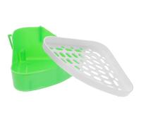 CLISPEED Small Litter Box for Guinea Pig and Chinchilla Lightweight Abs Material with Rounded Mesh Edges for Kitchen or Porch Use a Pet Toilet Potty Trainer