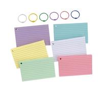 CLISPEED Small Notepads with Lined Index Cards Color Memo Pads with Metal Rings Portable Notebooks for Office Study Meeting and Learning Smooth Paper for Easy Writing and Note Organization