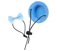 CLISPEED Small Pet Hat and Bow Tie Set for Rabbits and Hedgehogs, Comfortable Polyester Festive Costume Accessory, Easy to Wear and Remove, for Halloween and Parties