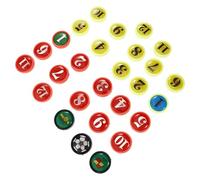 CLISPEED Small Replacement Soccer Magnets Numbered Coaching Board Magnets for Tactical Football Training and Match Analysis