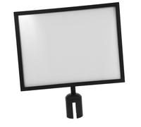 CLISPEED Small Sign Holder Stanchion Frame Vertical Queue Barrier Sign Display for Airports Offices Banks Commercial Use Pedestal Stand for Crowd Control