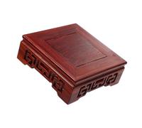 CLISPEED Small Wooden Display Base for Bonsai and Flowerpots Stable Plant Riser with Sturdy Support Points Indoor Tabletop Stand for Succulent Pots and Decorative Crafts