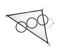 CLISPEED Snake Climbing Accessories Set and Enhanced Air Circulation with Mesh Hammock and Plastic Rings Bite Resistant for Corn Snakes and Lizards and Outdoor Travel