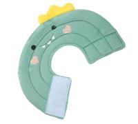 CLISPEED Soft Adjustable Cat Collar Small Cute Green Dinosaur Design Soft Cone Protective Bite Collar Comfortable Lightweight Pet Cone for Post Surgery Wound Care