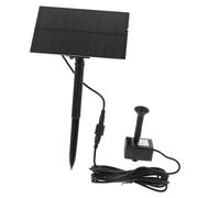 CLISPEED Solar Fountain Pump Square Solar Water Pump with Multiple Spray Modes Resistant Outdoor Water Feature for Birdbaths and Garden Easy Installation