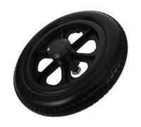 CLISPEED Solid Replacement Wheel for Manual Wheelchair Rear Tire Lightweight Walker Stroller Part Easy Installation Indoor Outdoor Use Anti-Slip Caster