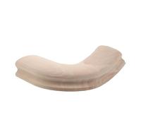 CLISPEED Solid Wood Staircase Handrail Elbow Joint 45x75mm Left Turning Piece Rubberwood Banister Corner Connector for Wooden Stair Railing Remodel