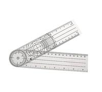 CLISPEED Spinal Goniometer Transparent Angle Protractor for Precise Joint Measurement Physical Therapy Settings for ROM Assessment and Medical Evaluation