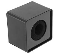 CLISPEED Square Microphone Flag ABS Microphone Logo for TV Hosts and Reporters Compact Design Portable Sturdy Interview Mic Branding Tool for Studio Or On-Site Broadcasting Black