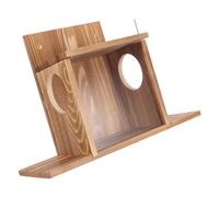 CLISPEED Squirrel Feeder Outdoor Squirrel House Storage Box for Hamster Birds Reusable Feeder