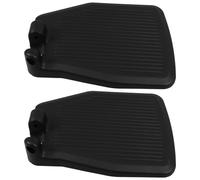 CLISPEED Stable Wheelchair Footplates Sturdy Plastic Footrest Pedal for Elevating Wheelchair Easy Installation No Tools Needed Ergonomic Support to Reduce Lower Limb Fatigue Black