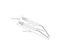 CLISPEED Stage Flame Projector Igniter Replacement H-shape Two-prong Ceramic Electric Igniter Probe for Outdoor Fire Effects and Grill Ignition