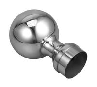 CLISPEED Stainless Steel Banister Ball Post Cap with Castlike Integrated Design Guardrail Cover for Stair Railings Flagpoles and Fence Posts Tear-Resistant Architectural Finial Accessory