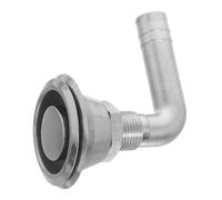 CLISPEED Stainless Steel Boat Fuel Vent Thru-hull Exhaust Port for Hose Balanced Pressure Control Gas Tank Ventilation for Yacht and Motorboat