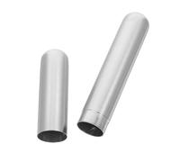 CLISPEED Stainless Steel Cigar Tube Single Cigar Holder Moisture Controlled Portable Humidor for Travel Business Outdoor Use Metal Accessory Silver