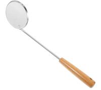 CLISPEED Stainless Steel Frying Handle Spoon with Long Ergonomic Covered Handle for Safe Frying Process, Multi-Function Kitchen Essential Suitable for Cooking and Holidays Assorted Style