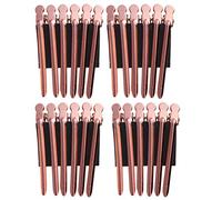 CLISPEED Stainless Steel Hair Clips Tightly Lightweight Unique Design for Styling and Sectioning 24pcs No Hair Dents Or Kinks for Washing Your Face and Make-up