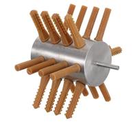 CLISPEED Stainless Steel Handheld Poultry Plucker Machine with 24 Finger Drill Attachment for Chicken Duck Goose Defeathering - Semi-automatic Plucking Tool for Farm and Home Use