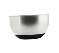 CLISPEED Stainless Steel Mixing Bowl with Scale Inner Diameter Deep Non Slip Silicone Bottom Fruit and Vegetable Salad Bowl Stable Egg Beating Container for Home and Restaurant Use