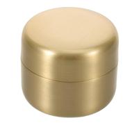 CLISPEED Stainless Steel Pill Organizer Compact Pocket-Sized Metal Medicine Storage Jar Small Portable Airtight Container for Travel and Daily Use