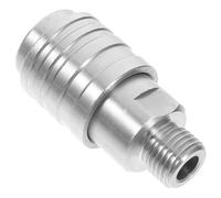 CLISPEED Stainless Steel Quick Connect Adapter External Thread for Pressure Washer Accessories Durable Washer Hose Coupler for Efficient Car Washing and Versatile High