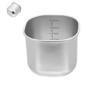 CLISPEED Stainless Steel Rice Scoop Cup with Graduated Markings Japanese Style Measuring Beaker for Precise Rice Cooking Baking Grain Portioning and Dry Food Measurement