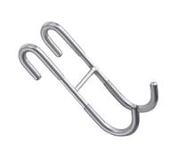 CLISPEED Stainless Steel S Hooks Double Door Hanger with Strong and Safe Design, Stylish Silver Finish for Bathroom and Closet Organization, Heavy Duty Storage Hooks for Hanging Towels