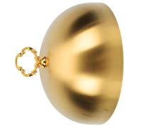 CLISPEED Stainless Steel Steak Cover 20cm Dome Food Protecting Dome Cover Golden Easy to Handle Smooth Edge Creative Style for Home Dining
