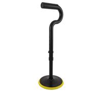 CLISPEED Standing Aid Standing Assist Device Adjustable Height Black Aluminium Alloy, Plastic, Rubber and Sponge with Stable Base, Portable for Seniors in Care Institutions and Chairs