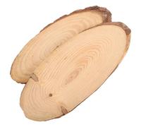 CLISPEED Stepping Stones to Increase Friction Oval 2 Pcs Wood for Outdoor Pathway with Textured Surface Sturdy Wooden Garden Stones Decorative for Crafting and Landscaping