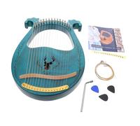 CLISPEED String Lyre Harp Music Instrument Handheld Wood Harp String Instrument for Boys and Girls Boy Girl Fresh Style Play at Home Outdoor Events Random Color