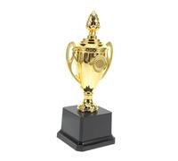 CLISPEED Student Award Trophy Plastic Trophy Prop for Parties and Competitions Elegant Design with Stable Base for DIY Nameplate Smooth Finish for School Events and Celebrations