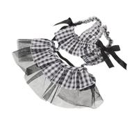 CLISPEED Stylish Checkered Pet Dress for Dogs and Cats, Breathable Cotton Blend Fabric, Comfortable Fit, for Festive Moments and Spring Celebrations, Elegant Puppy Clothes for Holidays