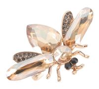 CLISPEED Stylish Lapel Pin Lightweight Alloy Material Elegant Brooch Pin Featuring Rhinestone and Crystal Decoration Rust-resistant for Women for Hats and Clothes or Garden