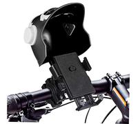 CLISPEED Sunshade Bike Phone Holder Handlebar Clamp for Motorcycles with Adjustable Cover Easy Installation Compatible with Smartphones