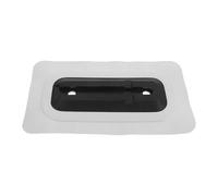 CLISPEED Sup Fin Box Base Adapter for Surfboards and Longboards | PVC Quick-release Design, Reinforced Bottom Edge, Rounded Edges, Black and White Finish