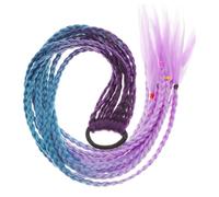 CLISPEED Synthetic Braided Ponytail Extension with Elastic Band Soft Lightweight for Long Colorful Braids Hair Rope Easy to Tie and Trim for Daily Wear and Cosplay