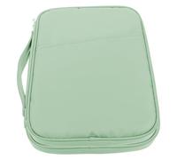 CLISPEED Tablet Sleeve Bag Tablet Carrying Case On-The-Go Professionals Lightweight Multifunctional Water-Resistant Polyester Protective Organizer with Handle for Business Travel Green