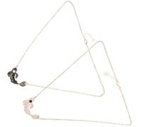 CLISPEED Tai Chi Koi Fish Couple Necklaces Alloy Matching Pendant for Him and Her Unique Friendship Jewelry