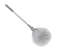 CLISPEED Telescopic Ceiling Fan Duster with Extendable Pole, Gray Hard Bristle Cobweb Cleaner for High Ceilings, Reusable Hand Duster for Indoor and Outdoor Dust Removal Random Style