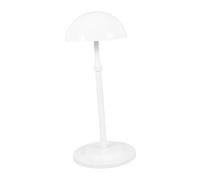 CLISPEED Telescopic Wig Stand and Hat Display Rack, Plastic Universal Cap Storage Holder for Retail Shops and Home Use, Adjustable White Wig Head Stand Organizer