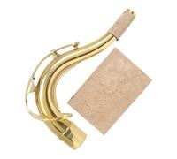CLISPEED Tenor Saxophone Bend Neck Brass Material with Cork Sheet Lightweight Replacement for Sax Accessories Suitable for Saxophonists