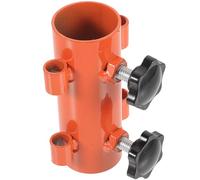 CLISPEED Tent Rod Base Awning Rod Holder Orange Steel Tent Fixing Break Resistance Smooth Surface for Hiking and Travel Outdoor Camping Accessories