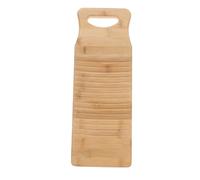 CLISPEED Thickened Bamboo Washboard Non Slip Scrubbing Board for Home Laundry Hand Wash Board for Clothes and Underwear Portable Laundry Accessory