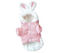 CLISPEED Thickened Dog Clothes for Winter Comfortable and Windproof Stylish Puppy Rabbit Clothing Supple Material for Pet Festival Cosplay Prop Keeps Your Dog Warm