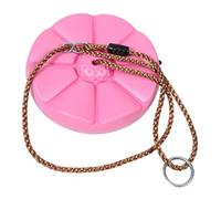CLISPEED Thickened Round Disc Swing Seat for Petal Design Plastic Indoor Outdoor Playground Accessory for Balance Development and Safe Multidirectional Fun