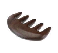 CLISPEED Thickened Sandalwood Massage Comb Five Tooth Scalp Massager Scraping Tool for Hair and Scalp Relief for Home Spa Relaxation